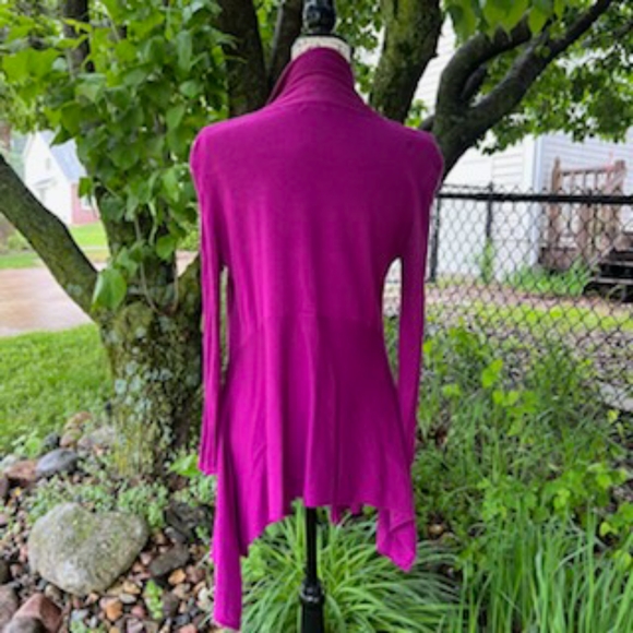 AVA SWEATER WRAP FUSCHIA SIZE MEDIUM - Picture 5 of 10